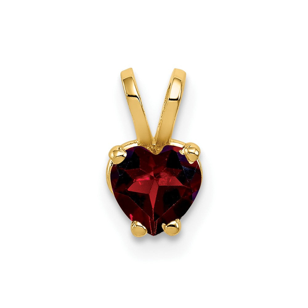 14k Garnet pendant (0.28 grams)