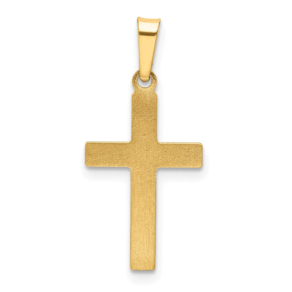 14k Yellow Gold 12 mm Polished Cross Latin Pendant (0.41 grams)