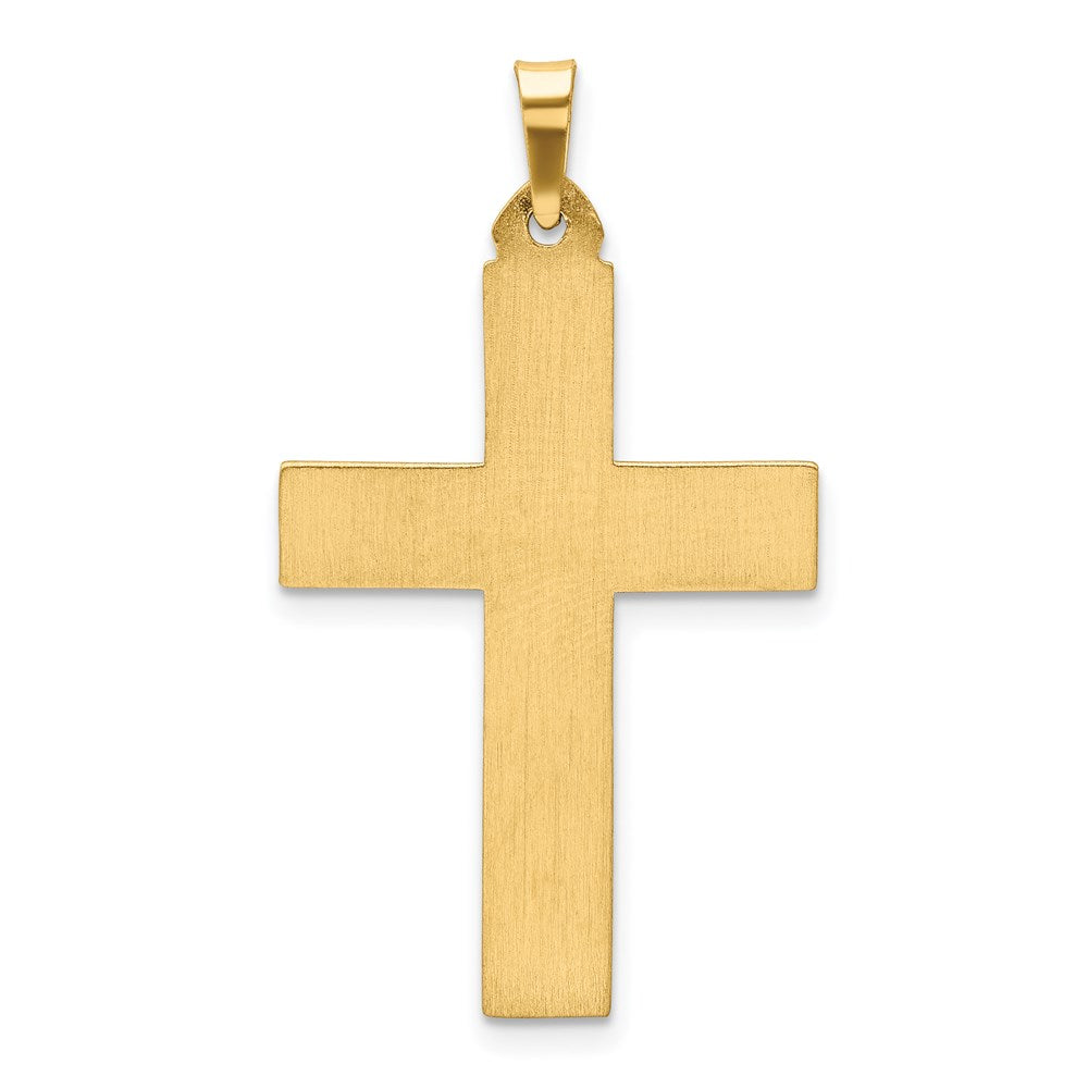 14k Yellow Gold 19.75 mm Polished Latin Cross Pendant (1.08 grams)