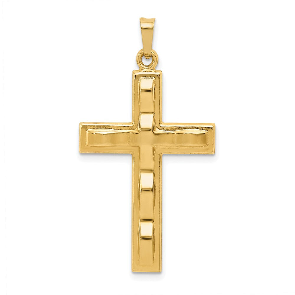 14k Yellow Gold 20.2 mm Polished Cross Pendant (1.02 grams)