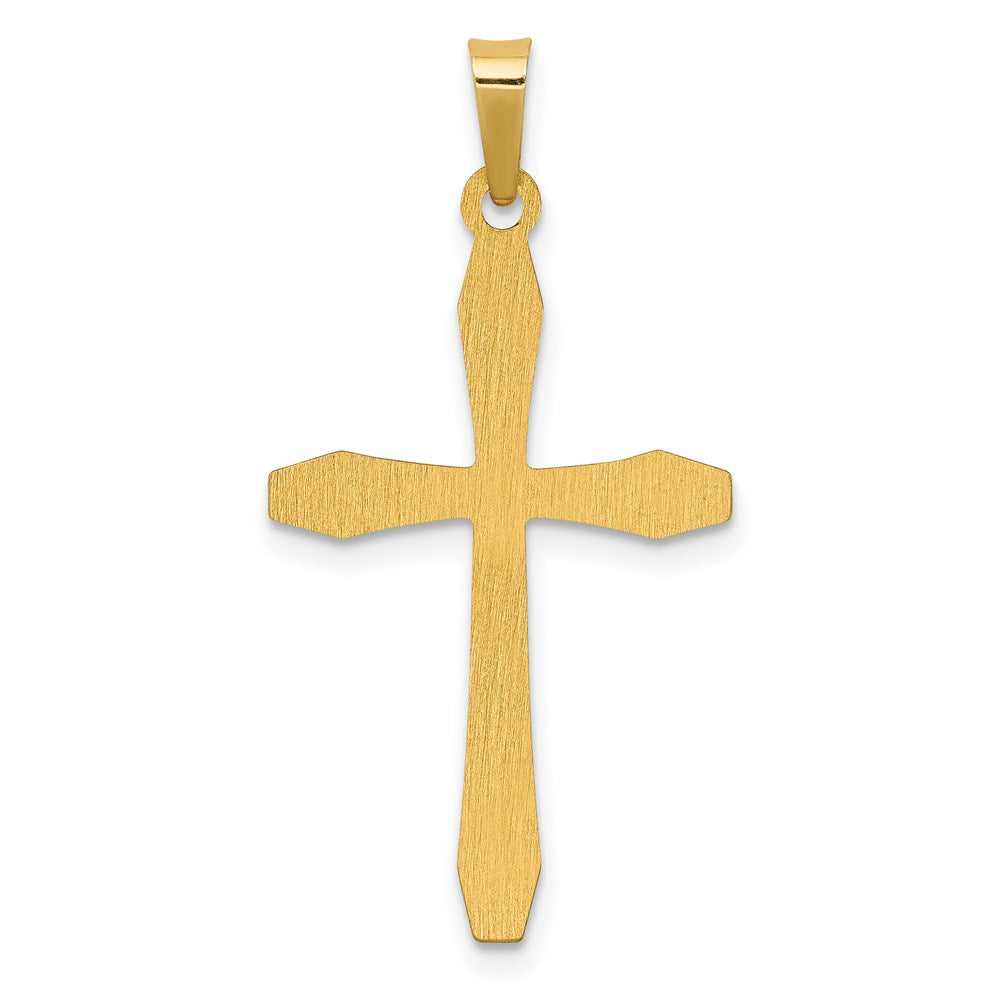 14k Yellow Gold 16.88 mm Polished Cross Pendant (0.61 grams)