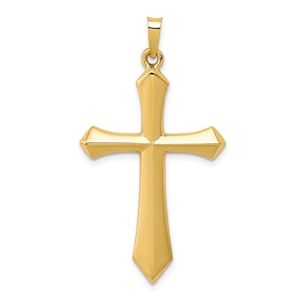 14k Yellow Gold 21.88 mm Polished Passion Cross Pendant (1.05 grams)