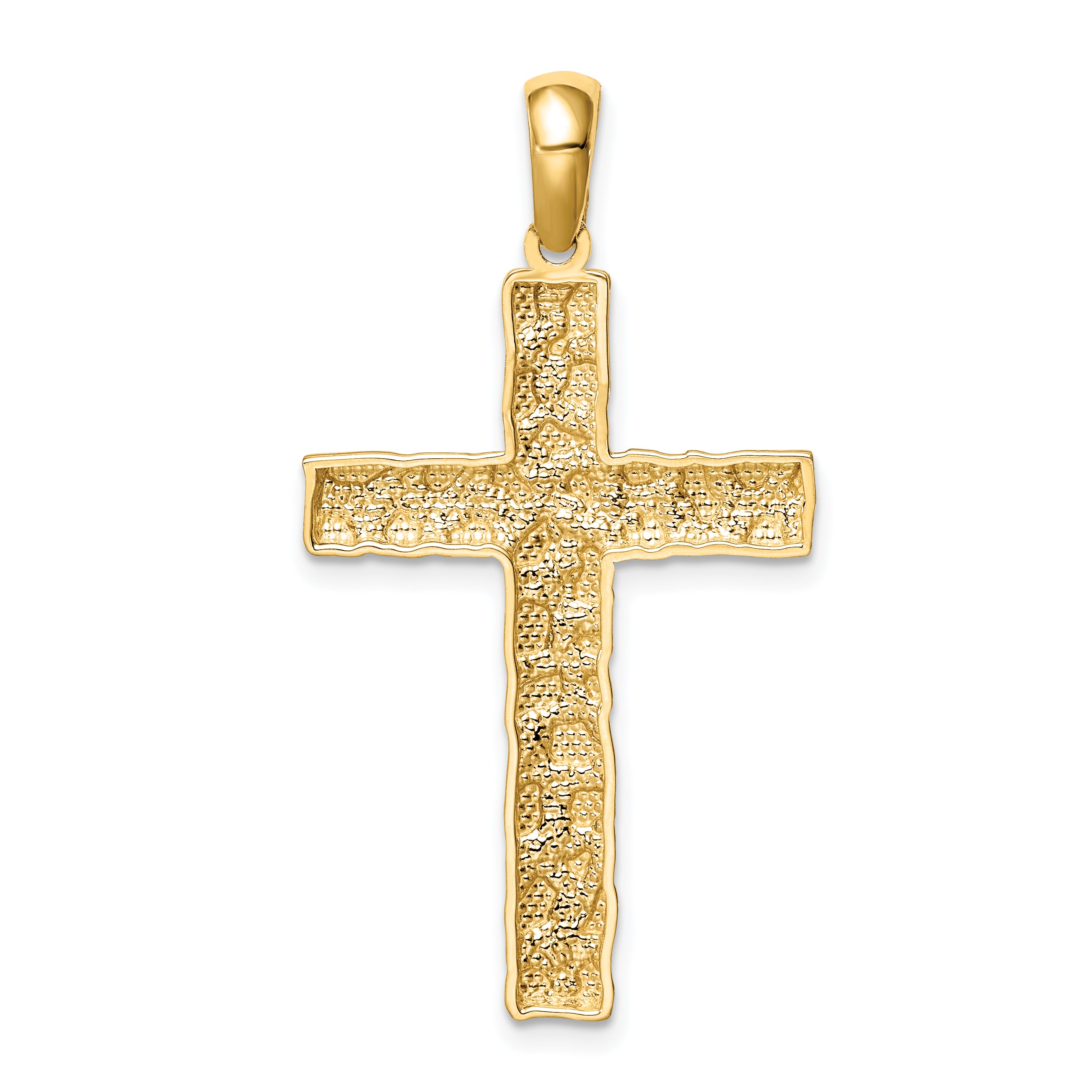 14K Nugget Cross Pendant (1.62 grams)