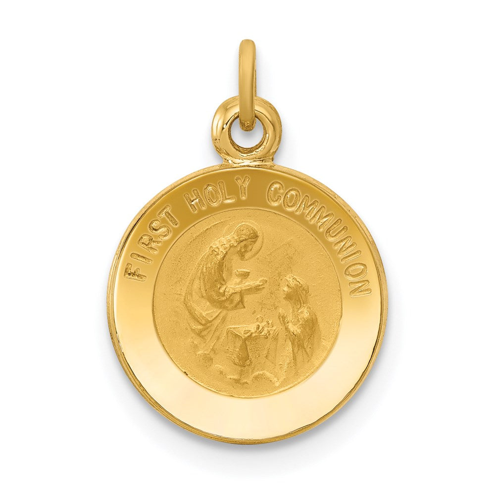 14k Yellow Gold 12 mm nion Medal Charm (0.71 grams)