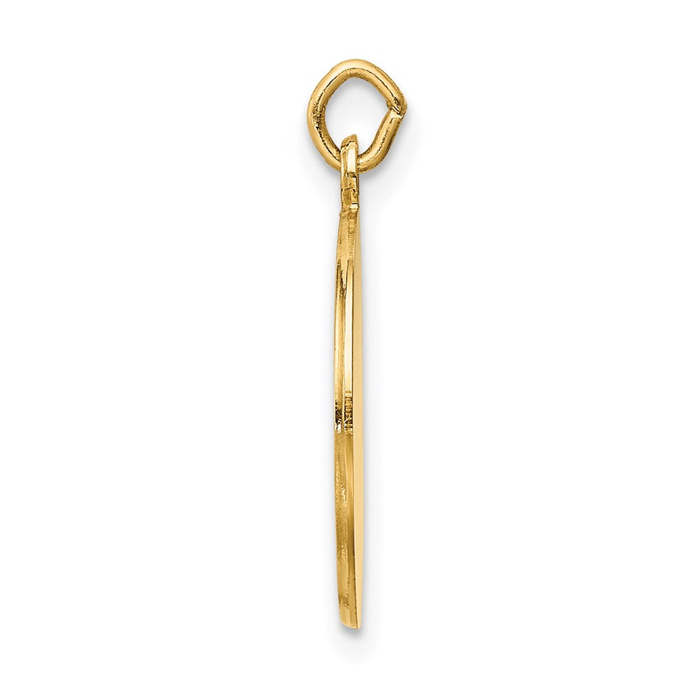 14k Yellow Gold 15 mm Saint Roch Medal Charm (1.19 grams)