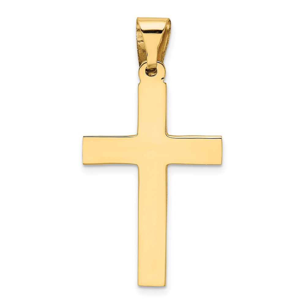 14k Yellow Gold 19.2 mm Polished Cross Pendant (1.44 grams)