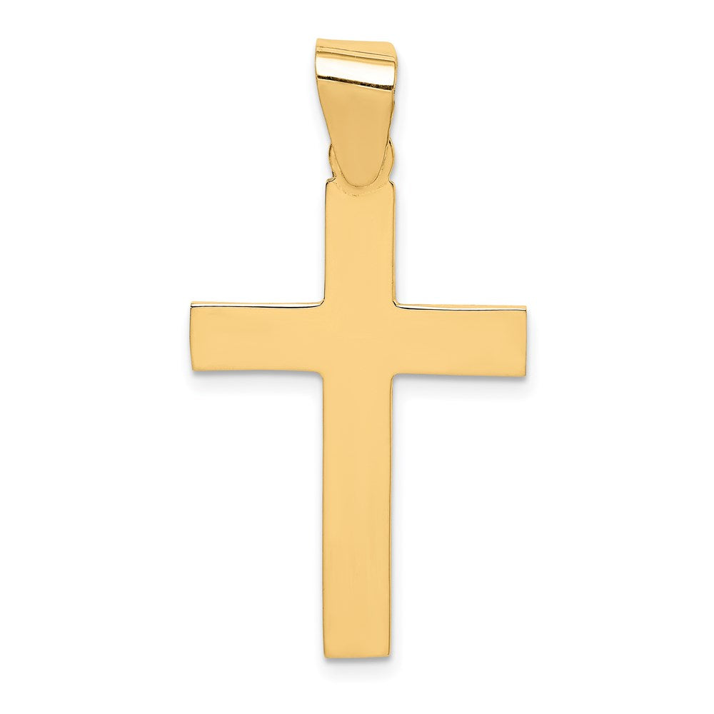 14k Yellow Gold 19.2 mm Polished Cross Pendant (1.44 grams)