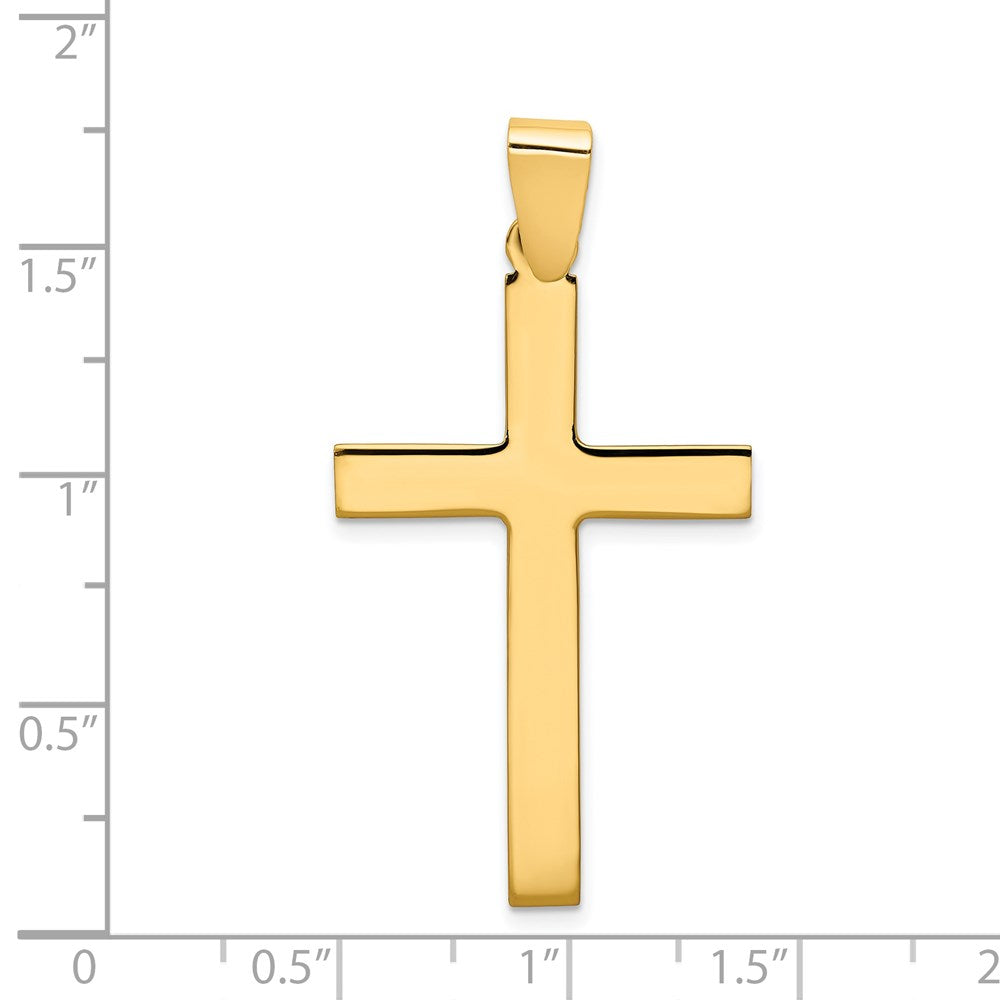 14k Yellow Gold 23 mm Polished Cross Pendant (1.71 grams)