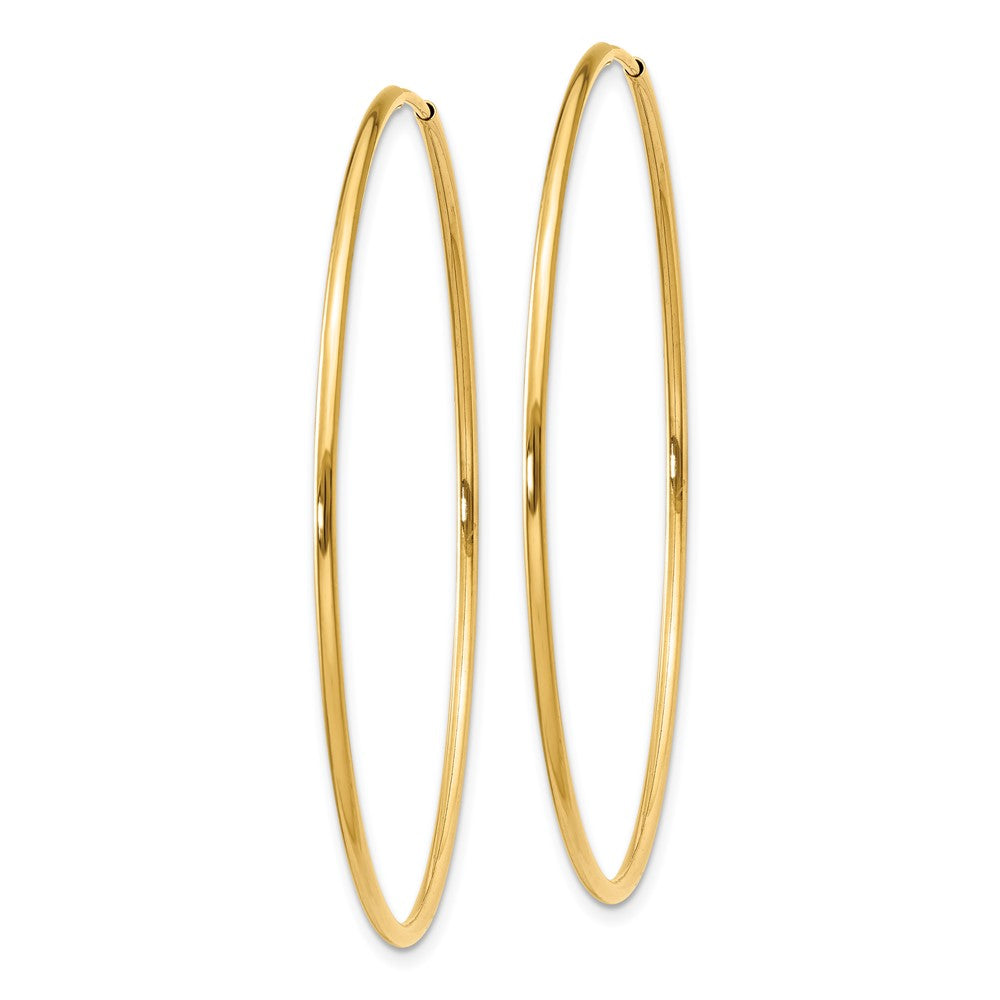 14k Yellow Gold 46 mm Endless Hoop Earring (1.3 grams)