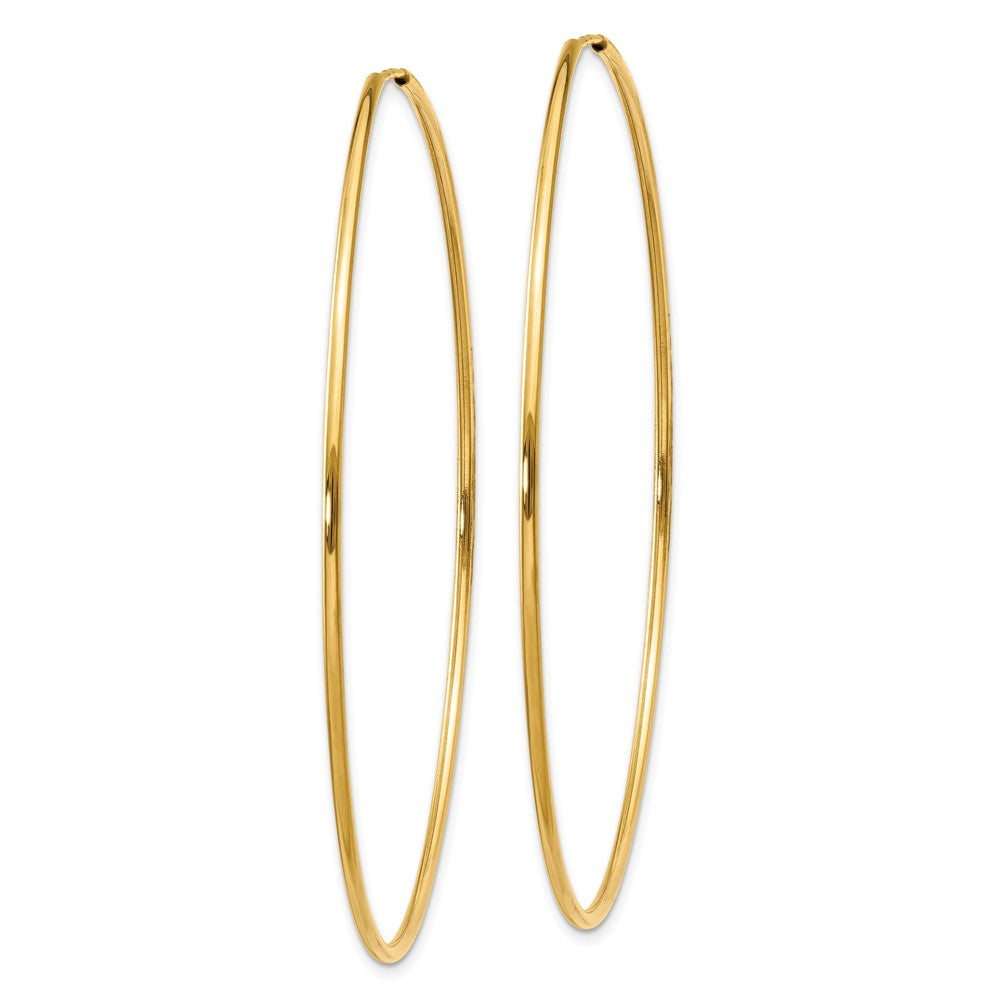 14k Yellow Gold 60 mm Endless Hoop Earring (1.6 grams)