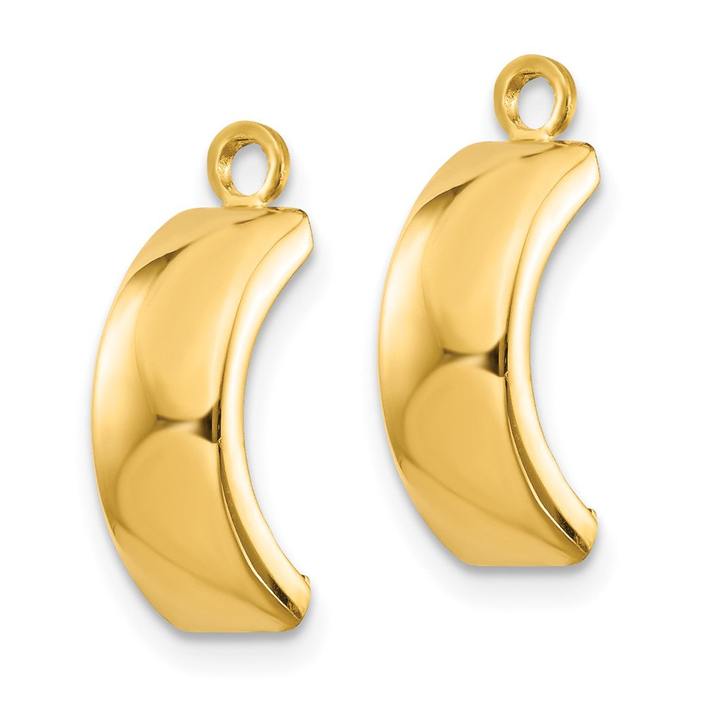 14k Yellow Gold 5 mm Polished Earring Jackets (1.04 grams)