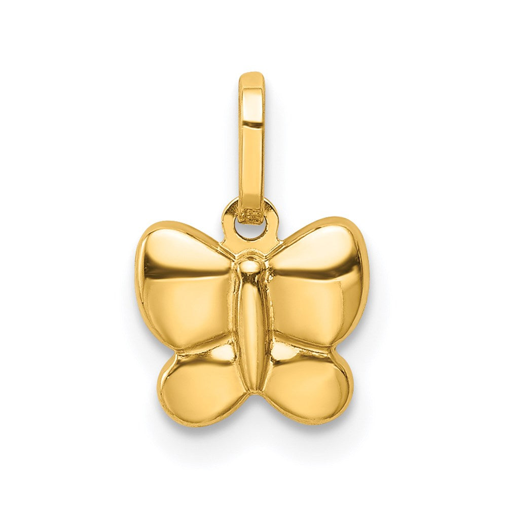 14k Polished Butterfly Charm (0.22 grams)