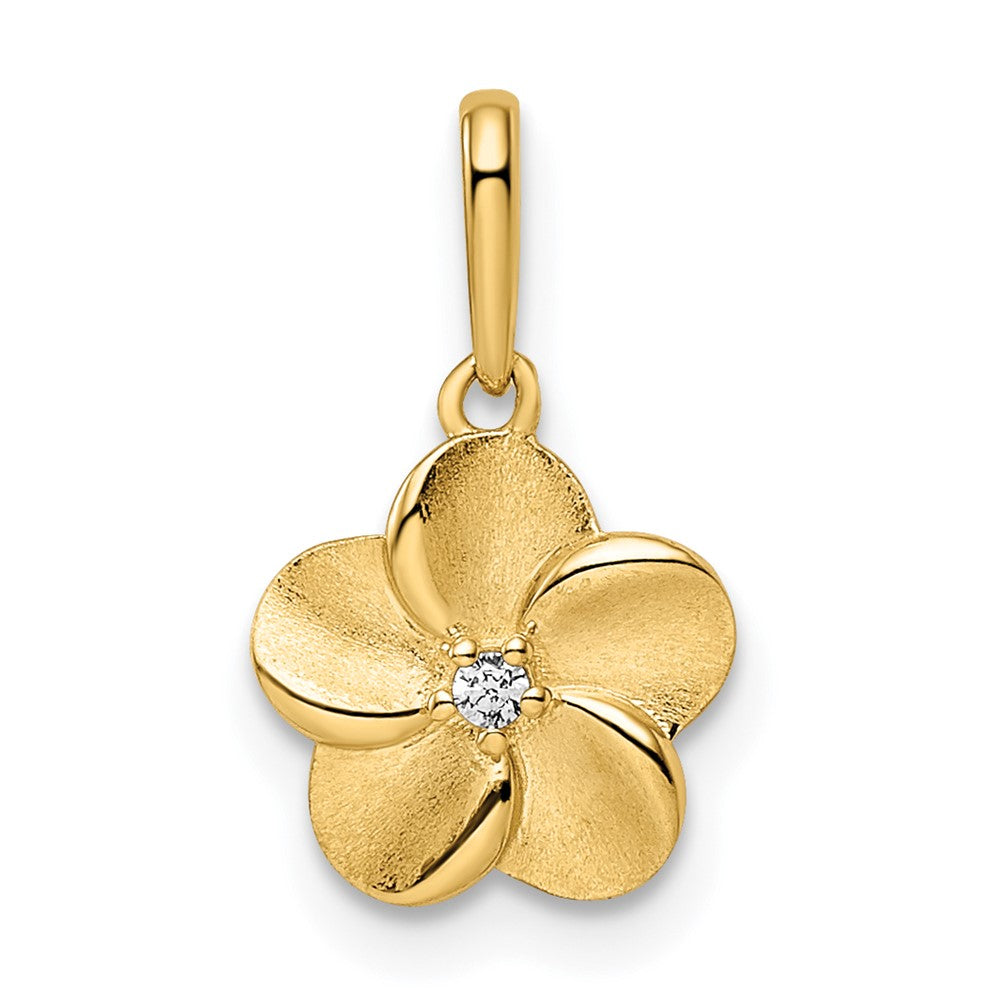 14k Flower Pendant (0.5 grams)