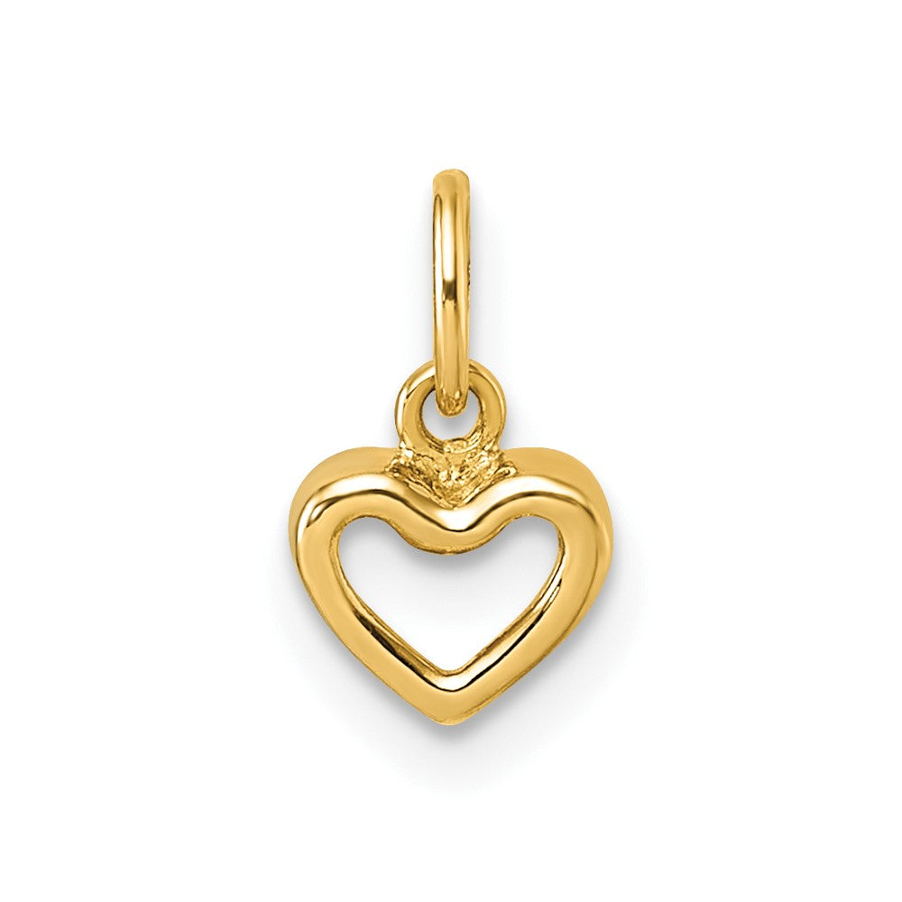 14K Polished Heart Pendant (0.2 grams)