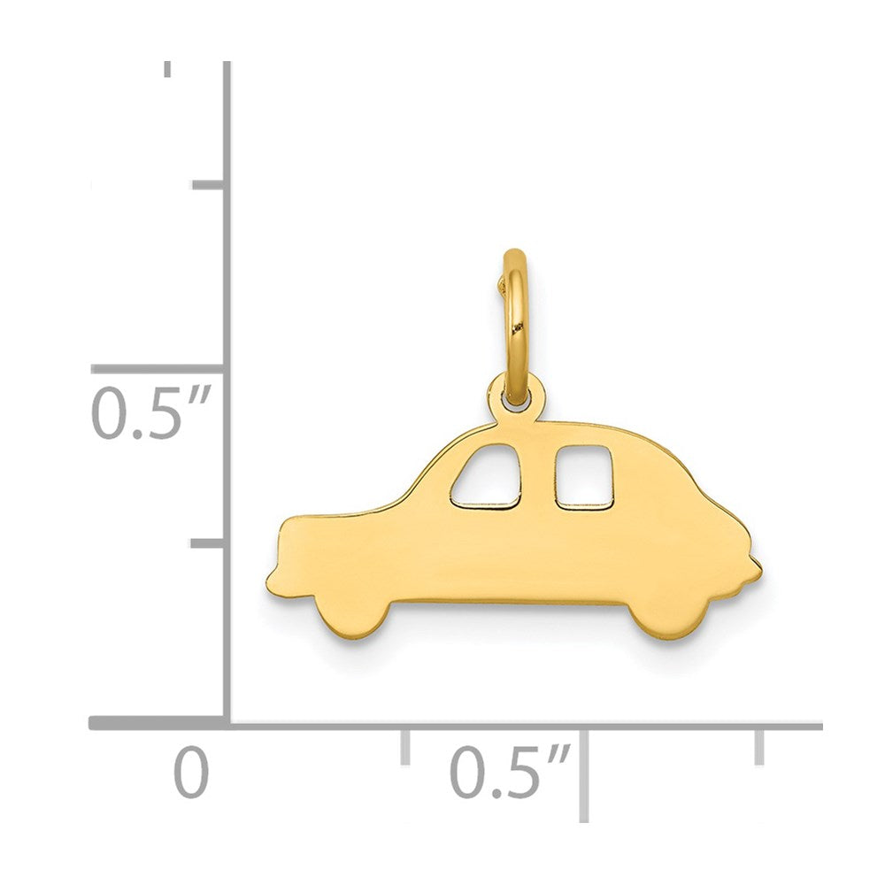 14k Yellow Gold 19 mm Compact Car Charm (0.41 grams)