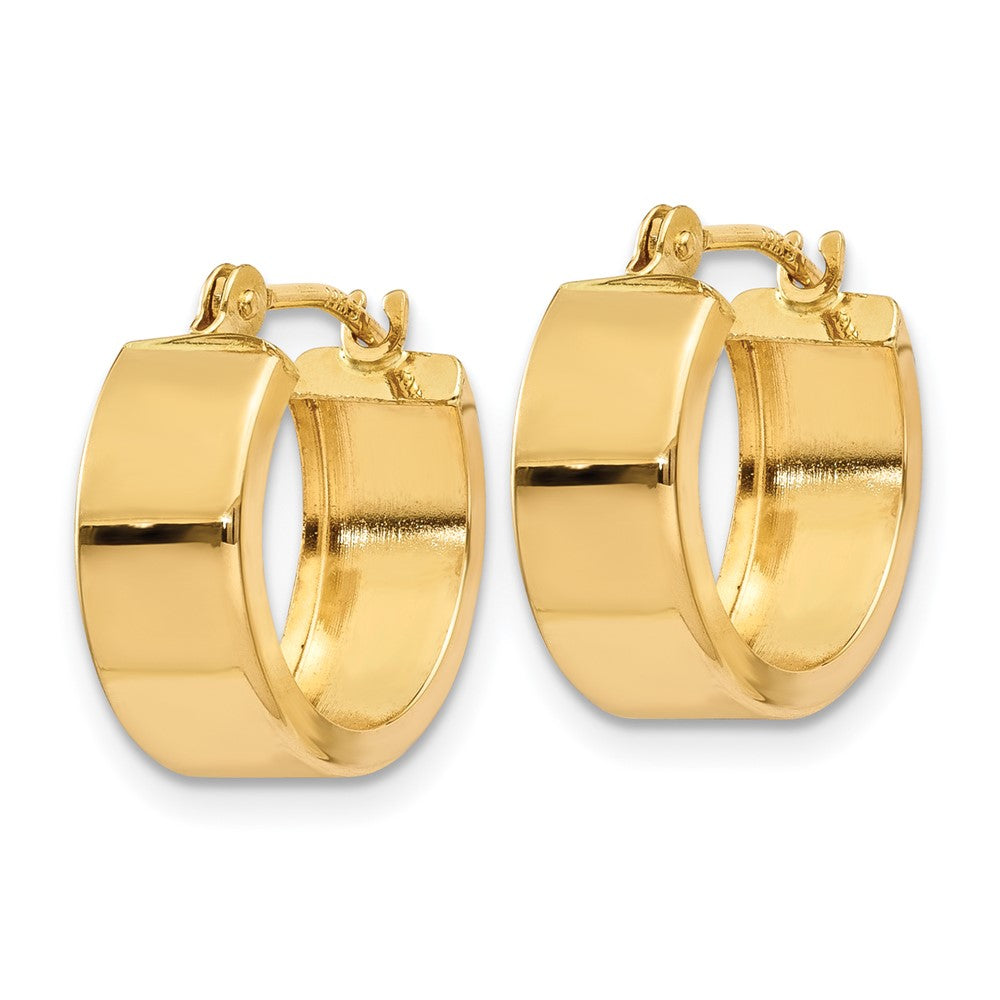 14k Yellow Gold 5 mm Polished Hoop Earrings (0.81 grams)