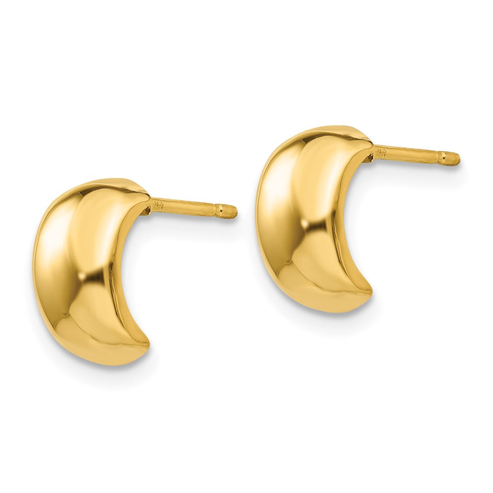 14k Yellow Gold 6 mm Polished Fancy Post Earrings (0.67 grams)