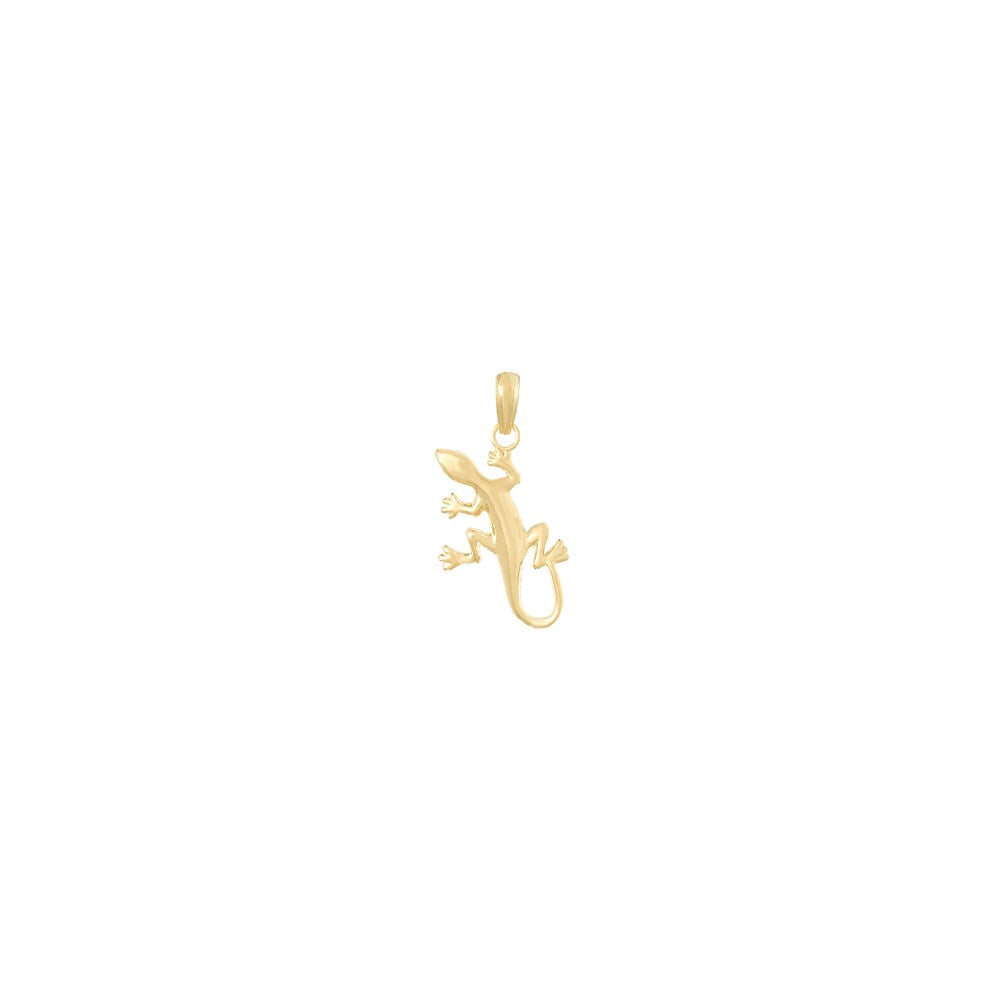 10k Yellow Gold 12 mm Gecko Pendant (0.83 grams)