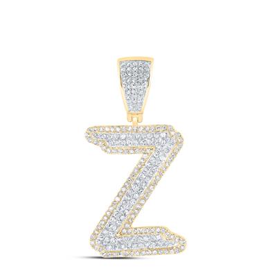 1Ctw-Dia P1 Initial "Z" Mens Pendant (4.506 grams)