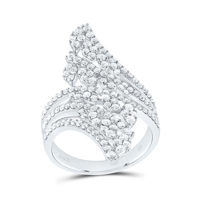 1 1/4Ctw-Nat Dia Ana M Fashion Ring (6.93 grams)