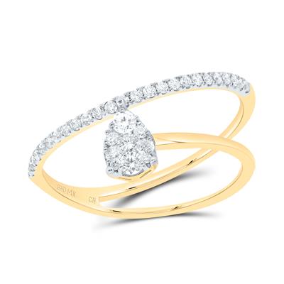1/3Ctw-Dia Cn Pear Fashion Ring (1.7 grams)