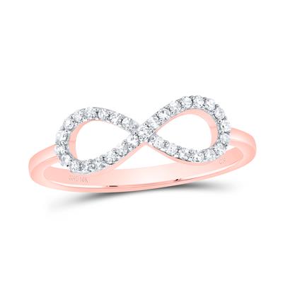 1/6Ctw-Dia Cn Fashion Infinity Ring (1.71 grams)