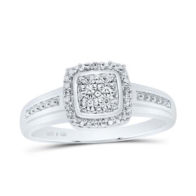 0.03Ctw-Nat Dia P1 Gift Cushion Ring (3.33 grams)