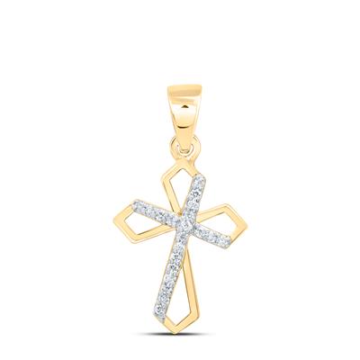 1/20Ctw-Nat Dia Cn Gift Cross Pendant (0.822 grams)