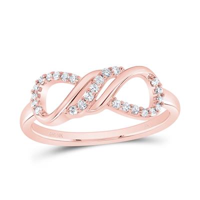 1/6Ctw-Dia Nk Fashion Infinity Ring (2.21 grams)