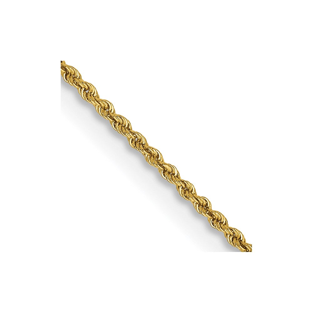 14k Yellow Gold 1.5 mm Regular Rope with Lobster Clasp Chain