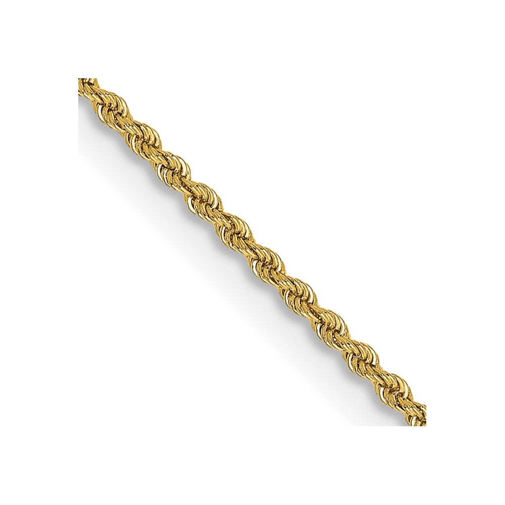 14k Yellow Gold 2 mm Regular Rope with Lobster Clasp Chain