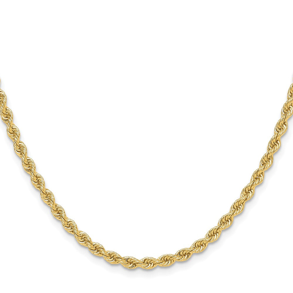 14k Yellow Gold 3.4 mm Regular Rope Chain