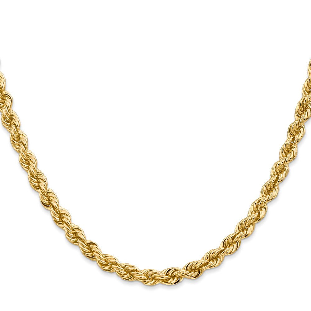 14k Yellow Gold 5 mm Regular Rope with Lobster Clasp Chain