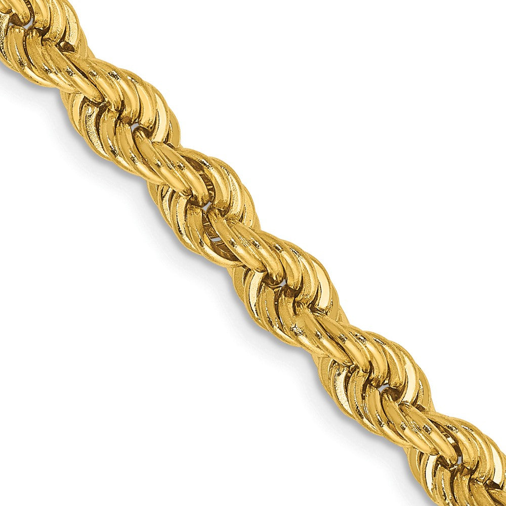 14k Yellow Gold 5 mm Regular Rope with Lobster Clasp Chain