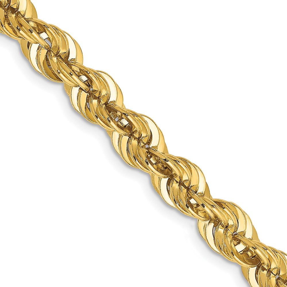 14k Yellow Gold 6 mm Regular Rope with Lobster Clasp Chain