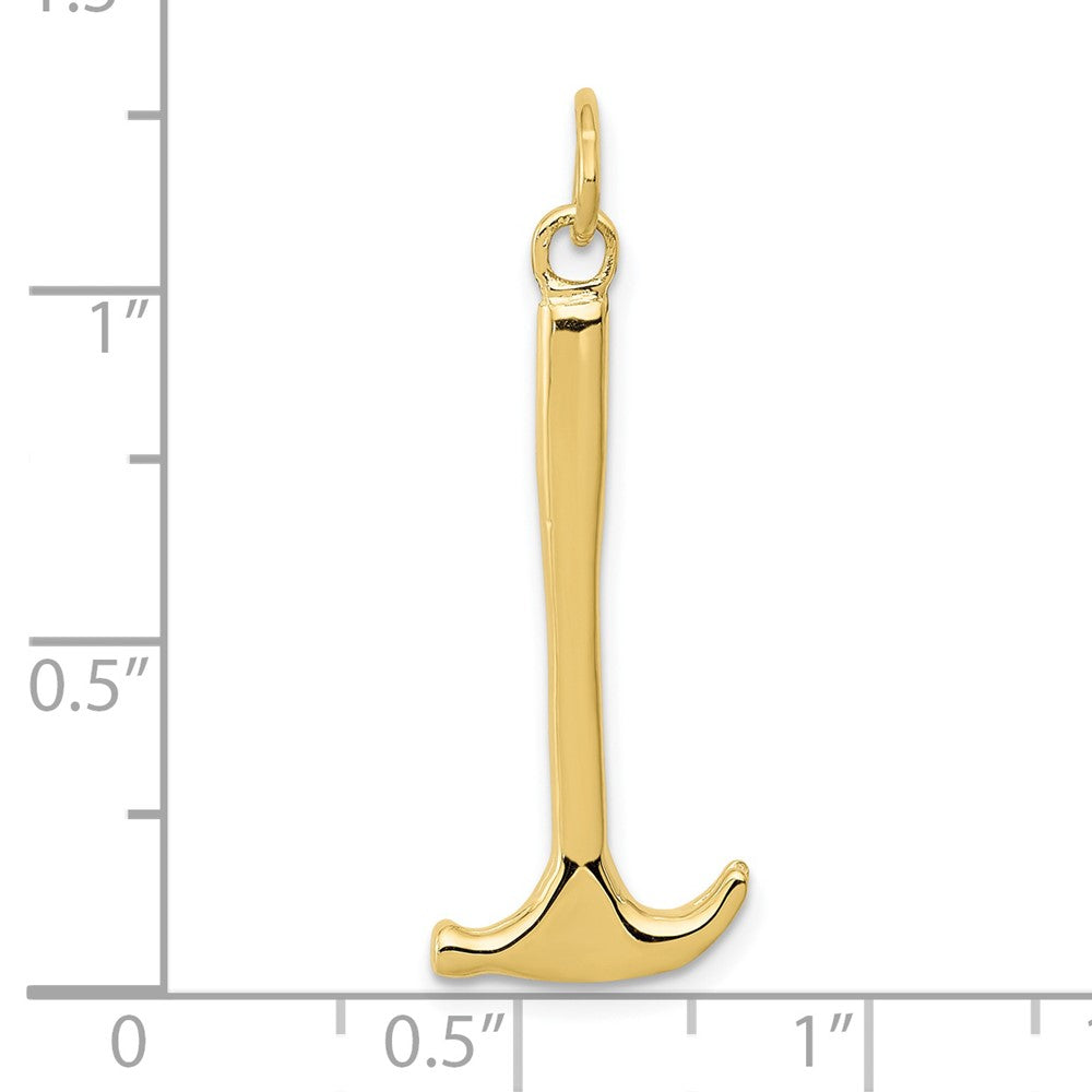 10k Yellow Gold 15 mm r Charm (1.34 grams)