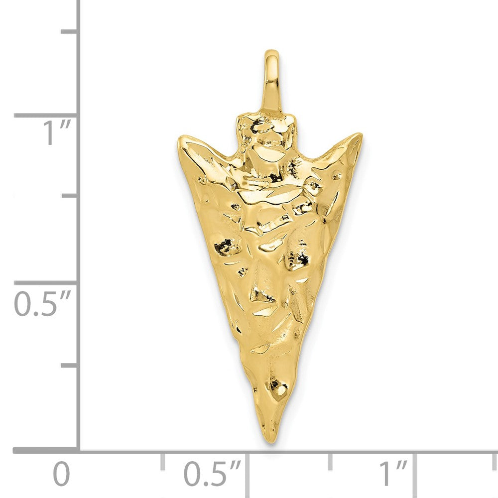 10k Yellow Gold 14 mm Arrow Head Charm (3.08 grams)