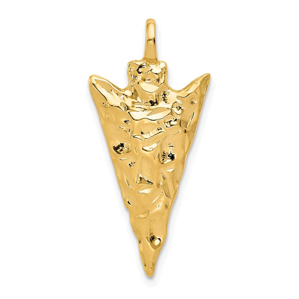 10k Yellow Gold 14 mm Arrow Head Charm (3.08 grams)