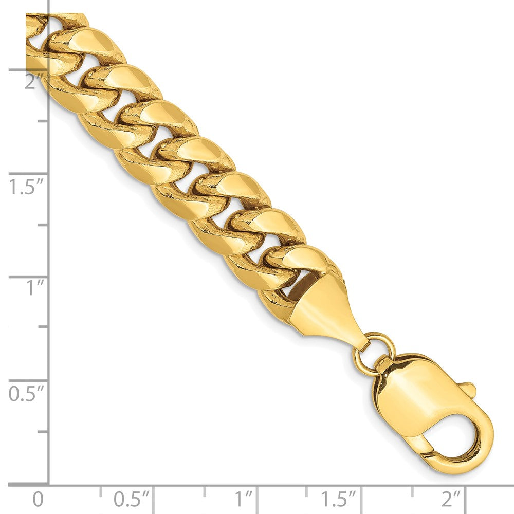 10k Yellow Gold 9.3 mm Semi-Solid Miami Cuban Bracelet (18.35 grams)