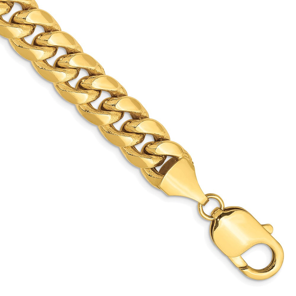 10k Yellow Gold 9.3 mm Semi-Solid Miami Cuban Bracelet (18.35 grams)