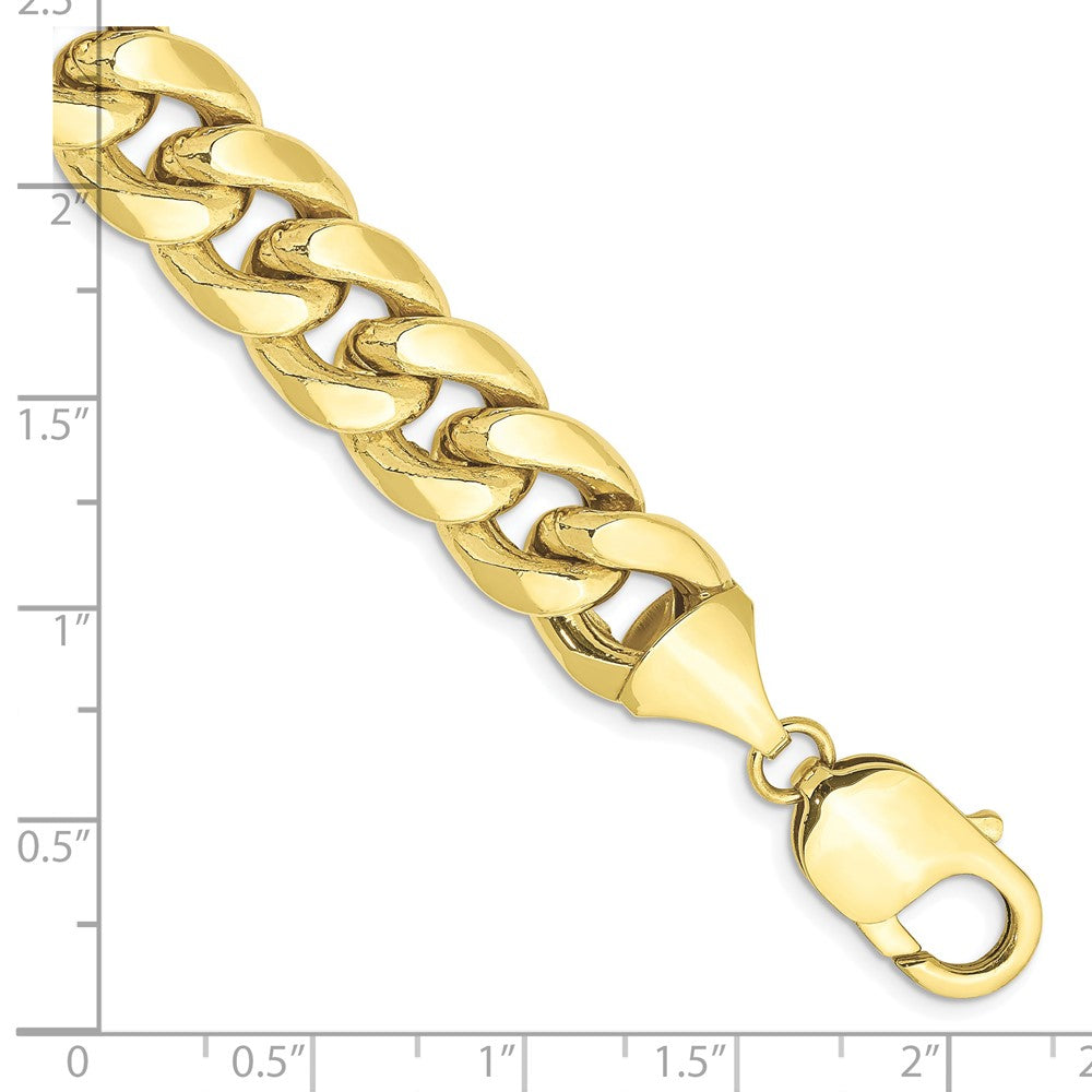 10k Yellow Gold 11 mm Semi-Solid Miami Cuban Bracelet (29.29 grams)