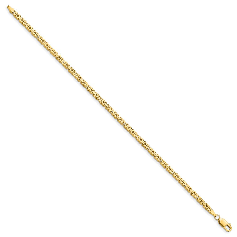 10k Yellow Gold 2.5 mm Byzantine Bracelet (10.3 grams)