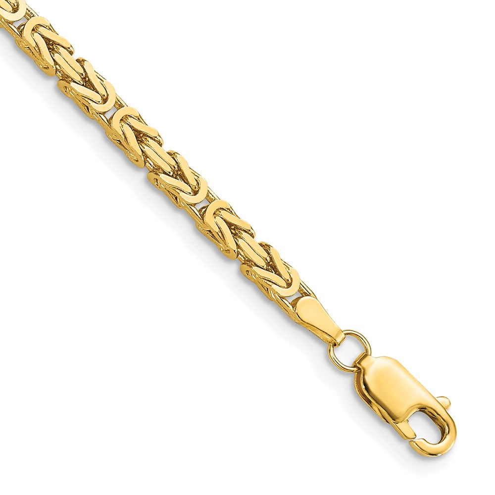 10k Yellow Gold 2.5 mm Byzantine Bracelet (10.3 grams)