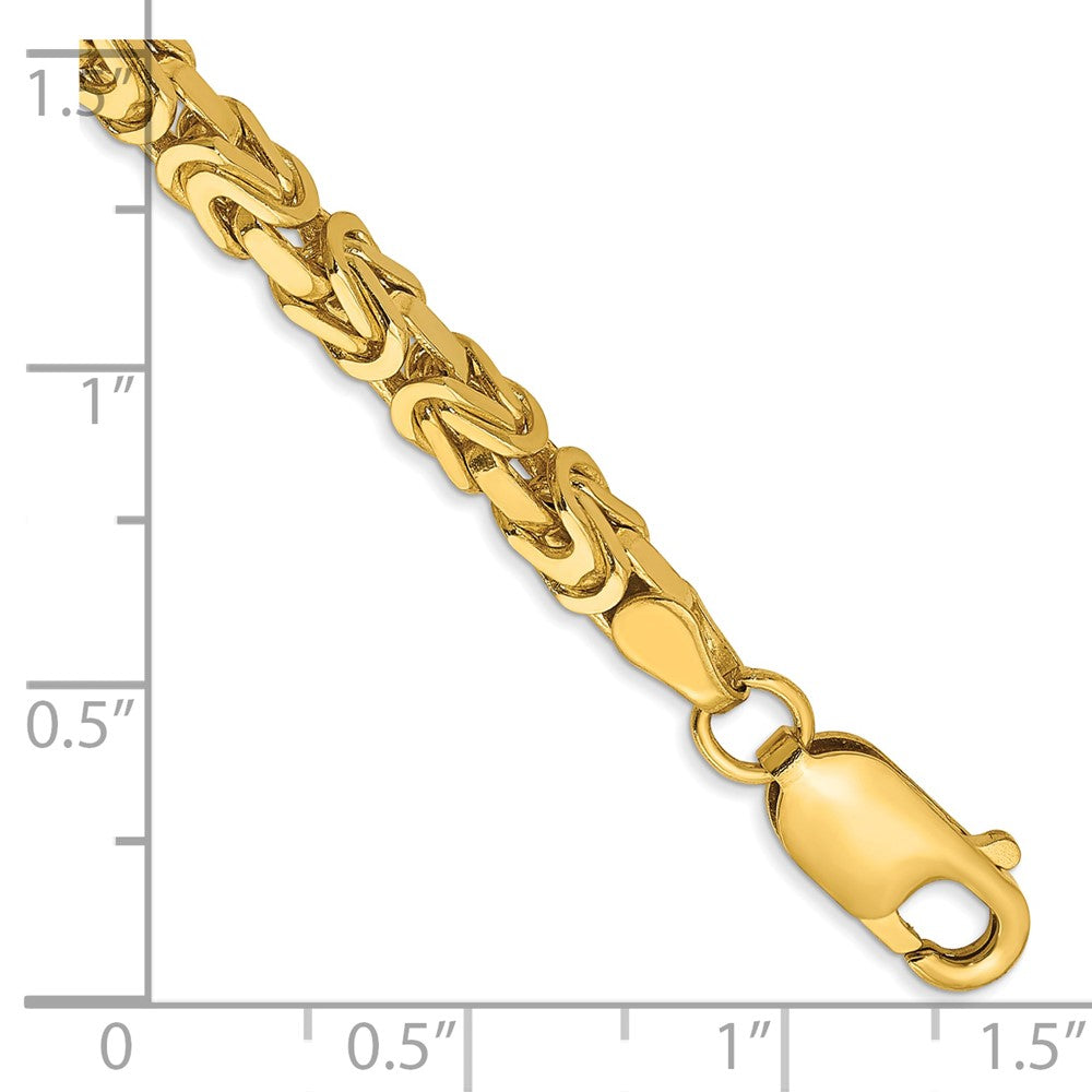 10k Yellow Gold 3.25 mm Byzantine Bracelet (12.46 grams)