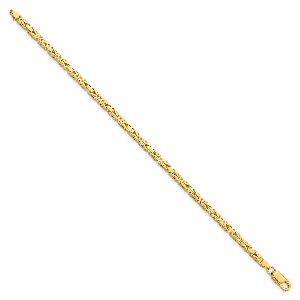 10k Yellow Gold 3.25 mm Byzantine Bracelet (12.46 grams)