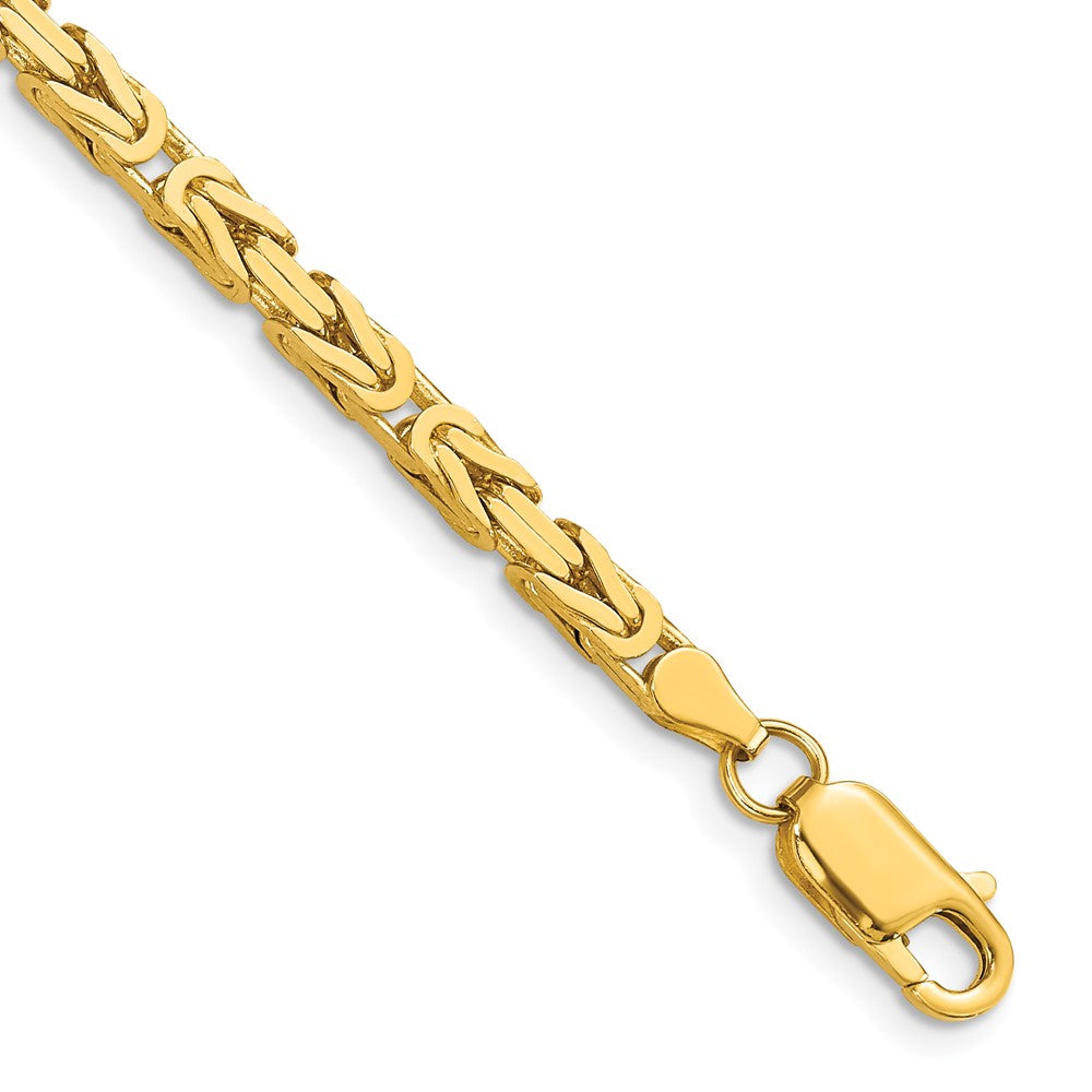 10k Yellow Gold 3.25 mm Byzantine Bracelet (12.46 grams)