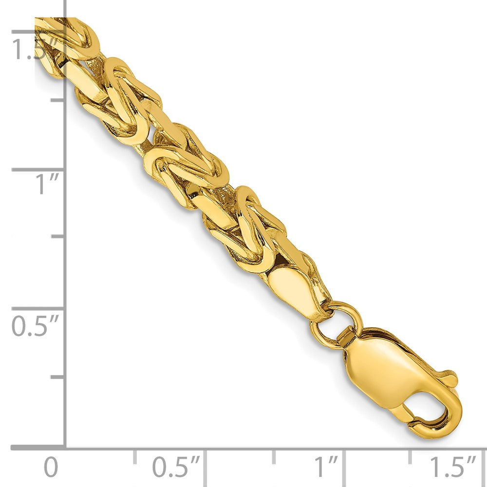 10k Yellow Gold 4 mm Byzantine Bracelet (18.63 grams)