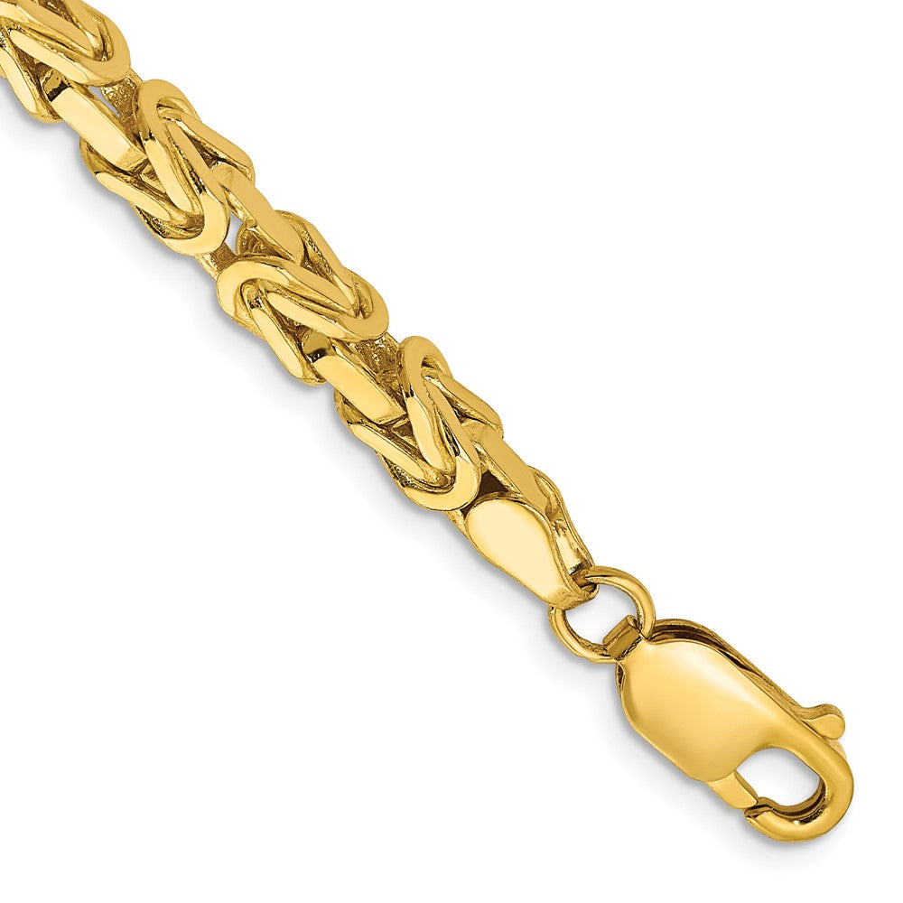 10k Yellow Gold 4 mm Byzantine Bracelet (18.63 grams)