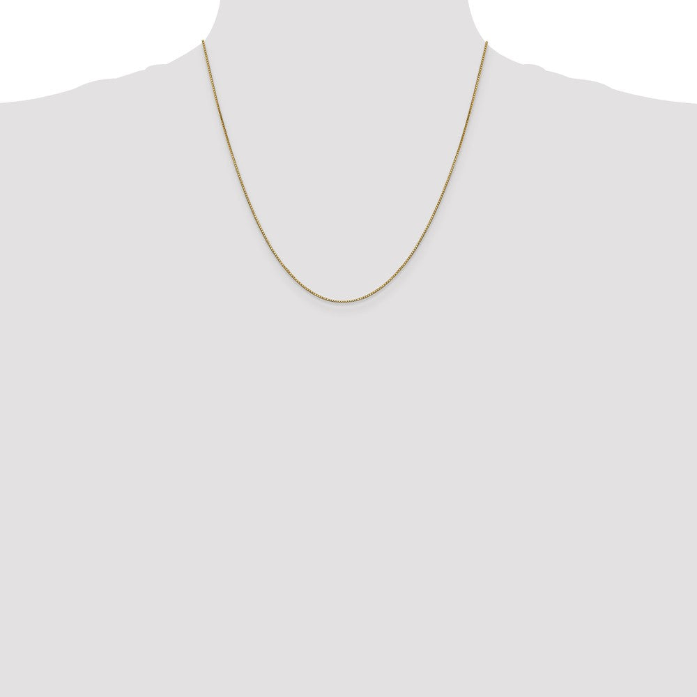 10k Yellow Gold 0.9 mm Box Chain (2.1 grams)