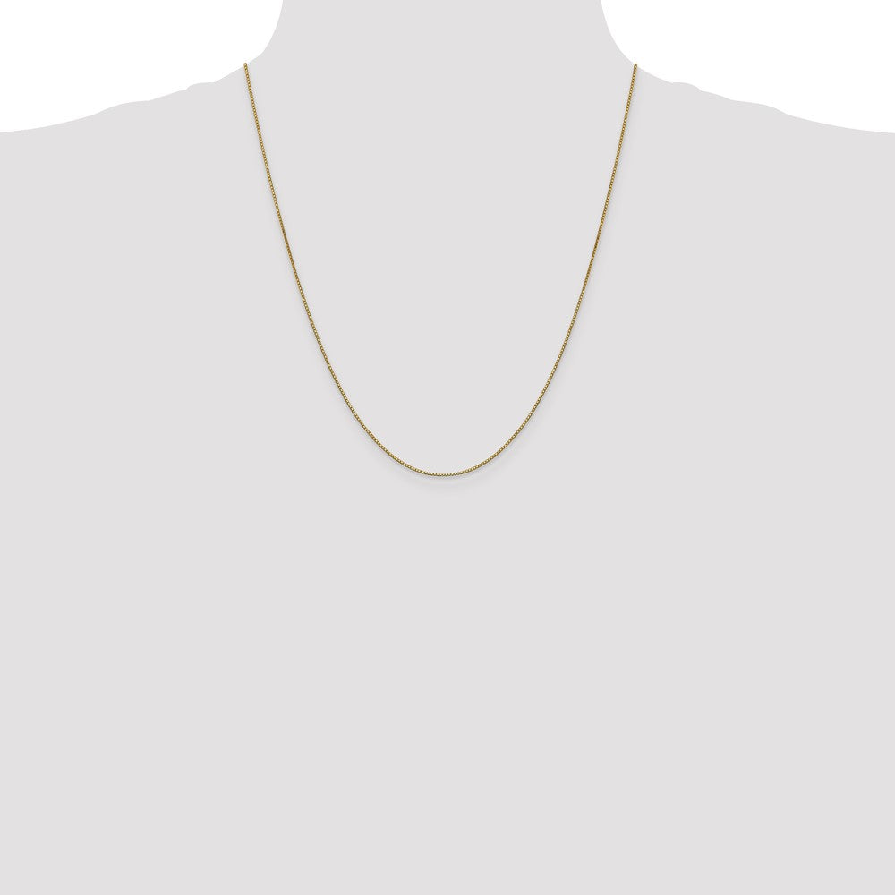 10k Yellow Gold 0.9 mm Box Chain (2.1 grams)